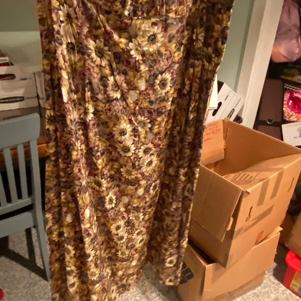 Long sunflower skirt